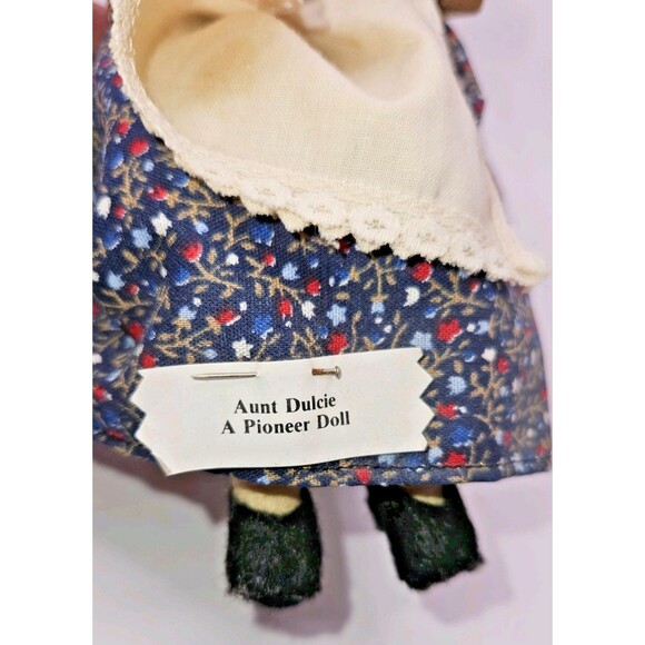 Vintage Ozark Dolls Corn AUNT DULCIE In Rocking Chair Walnut Head Folk Art - Picture 4 of 15